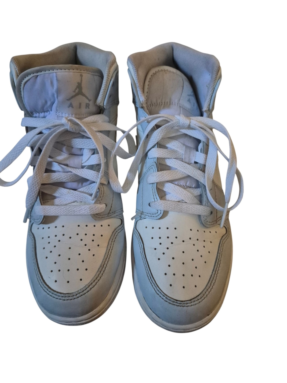 Jordan Youth White High-Top Sneakers